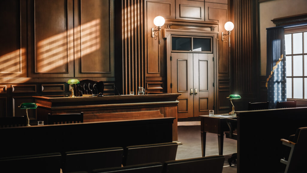 courtroom stock image